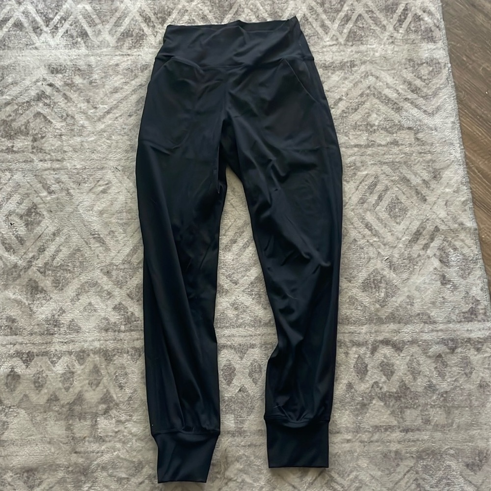 Small black stretchy joggers from Amazon